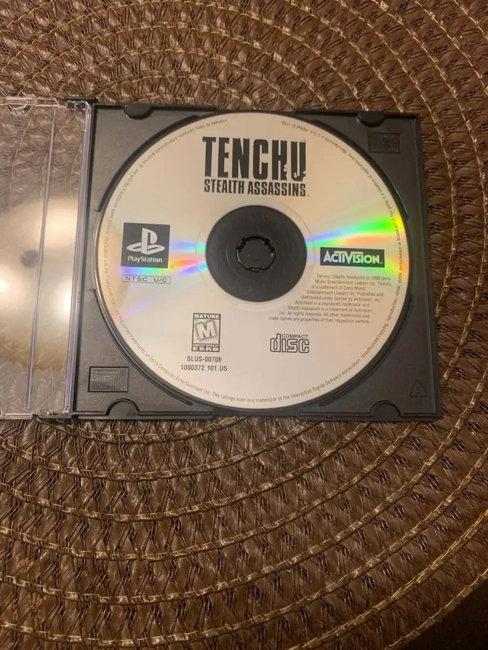 Tenchu: Stealth Assassins Sony PlayStation 1 PS1 Game Disc Only